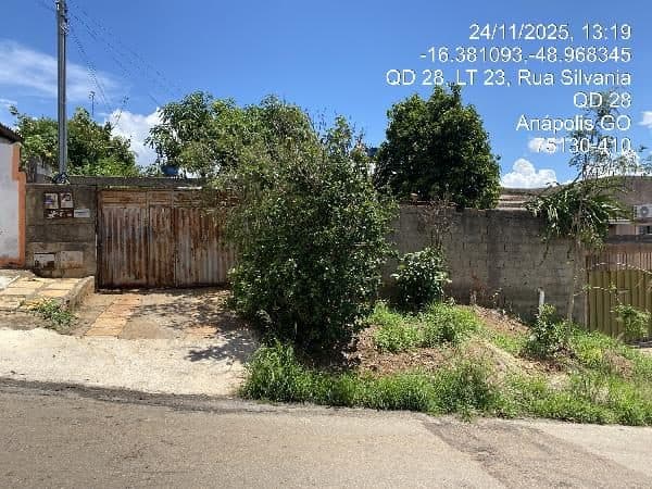 RUA SILVANIA, N. SN, LT 06, QD 29, ANAPOLIS