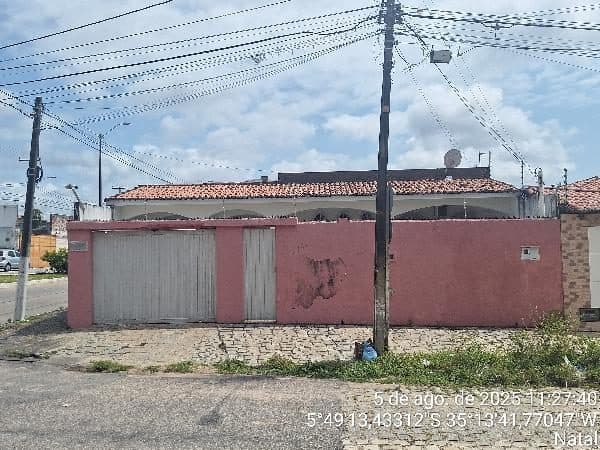 RUA ABILIO DEODATO DO NASCIMENTO, N. 2764, ESQUINA COM AVENIDA JERÔNIMO CÂMARA, NATAL