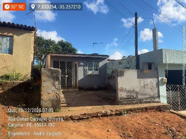 RUA PROJETADA, N. 0, AREA DESMEMBRADA LT 41 QD A, CARPINA