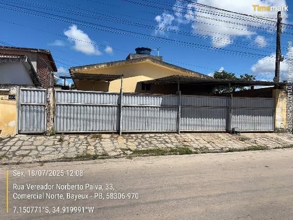 RUA PROJETADA SETOR 20, N. 40, ATUALMENTE RUA NOBERTO PAIVA, BAYEUX