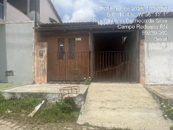 RUA CIPRIANO PACHECO, N. SN,, CAMPO REDONDO