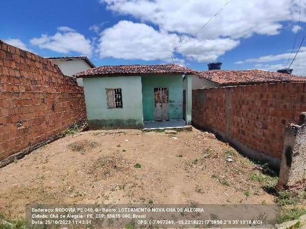 RODOVIA PE 040 ANTIGO LOTE 01 QUADRA G, N. SN, CASA, CHA DE ALEGRIA