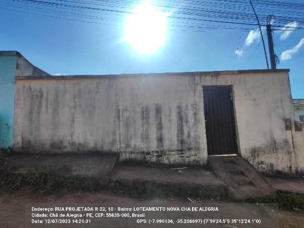 RUA PROJETADA (RUA 22), N. 10, QD X LT 10, CHA DE ALEGRIA
