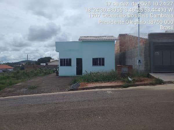 RUA SEBASTIÃO DOS REIS CAMBRAIA, N. SN, LOTE 168 QUADRA 14 SETOR 11, PRESIDENTE OLEGARIO