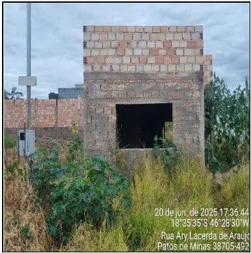 RUA ARY LACERDA DE ARAUJO, N. 828, L 30 QD 21, PATOS DE MINAS