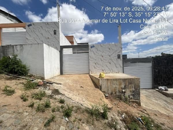 RUA JOSE ADEMAR DE LIRA, N. 163, AREA A8C, CARPINA