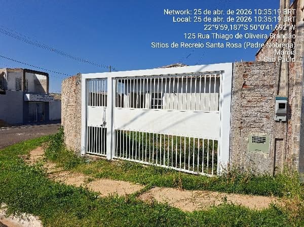 RUA THIAGO DE OLIVEIRA BRANDAO, N. 101, QD 08 LT 18, MARILIA