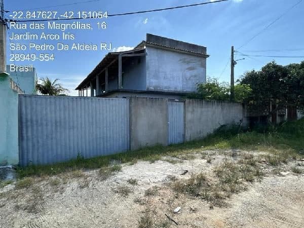 RUA PROJETADA H, N. SN, QD 24 LT 13, SAO PEDRO DA ALDEIA