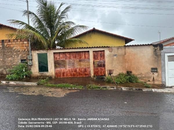 RUA FRANCISCO LUIZ DE MELO, ANTIGA RUA 6, N. 54, LT 18, QD F, SACRAMENTO