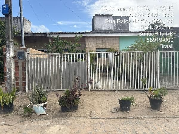 RUA SEBASTIAO MENDES, N. 45A, LT 12A  QD 06B  VAGA DESCOBERTA, SANTA RITA