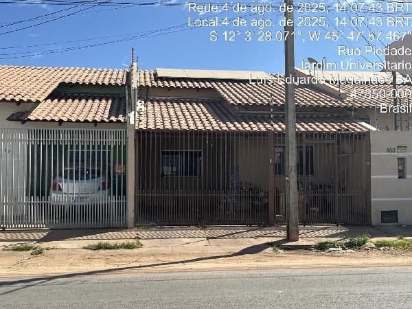 RUA PIEDADE, N. 02, LT 23 QD 09, LUIS EDUARDO MAGALHAES