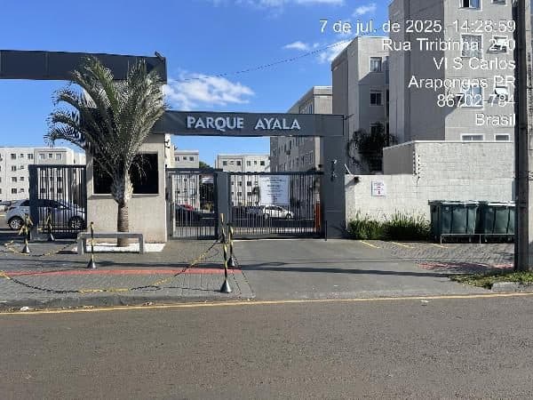 RUA TIRIBINHA, N. 370, Apto 401, BLOCO 07, VAGA 244, ARAPONGAS
