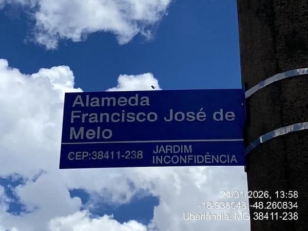 ALAMEDA FRANCISCO JOSÉ DE MEL ( ALAMEDA W-40), N. SN, LT 03 QD 41, UBERLANDIA