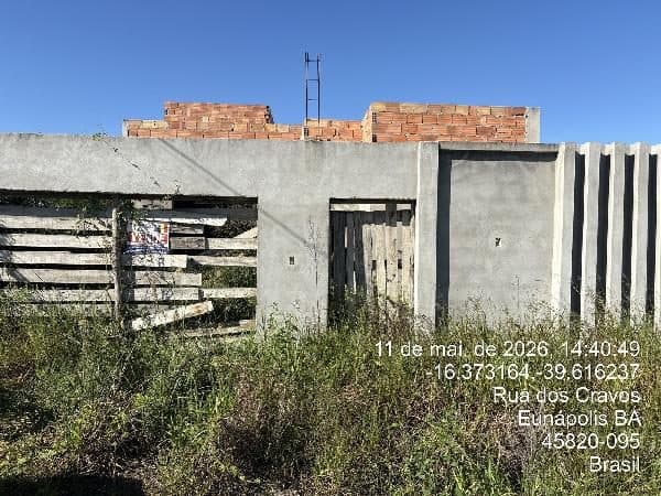 RUA DOS CRAVOS, N. SN, LT 03, QD 10, EUNAPOLIS