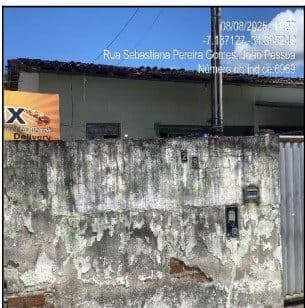 RUA SEBASTIANA PEREIRA GOMES, N. 29, CS 31, JOAO PESSOA