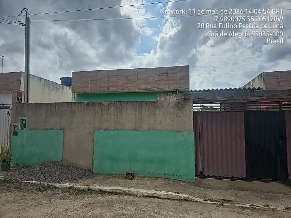 RUA PROJETADA G, N. SN, LT 20 QD F, CHA DE ALEGRIA