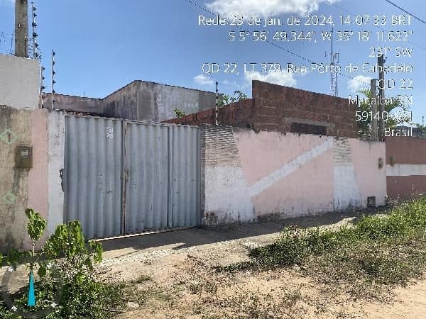 RUA PORTO DE RECIFE, N. 41, LT 302 QD 18, MACAIBA