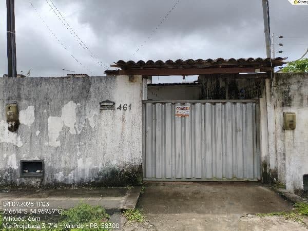 RUA PROJETADA, N. 461, LT A-29 QD 04, SANTA RITA