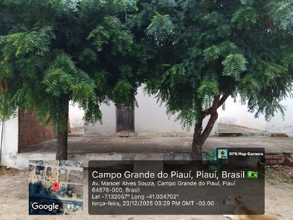 RUA FRANCISCO DAS CHAGAS SOBRINHO, N. SN, QD 5/54, LT 19, SETOR 2, CAMPO GRANDE DO PIAUI