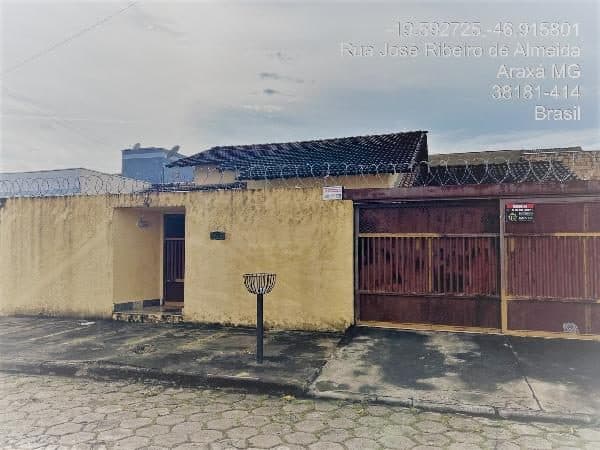 RUA JOSE RIBEIRO DE ALMEIDA, N. 80, QD C LT 06, ARAXA
