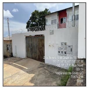 RUA 9, N. SN, Apto 102, LT 08, QD 17, VALPARAISO DE GOIAS