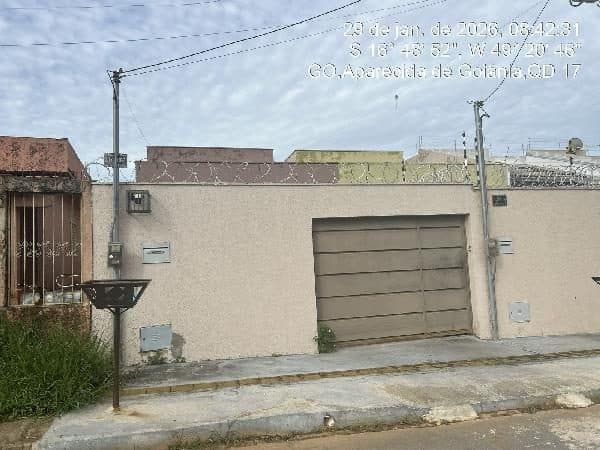 RUA VALMIR OLEGARIO CRUZ, N. SN, CS 01, APARECIDA DE GOIANIA