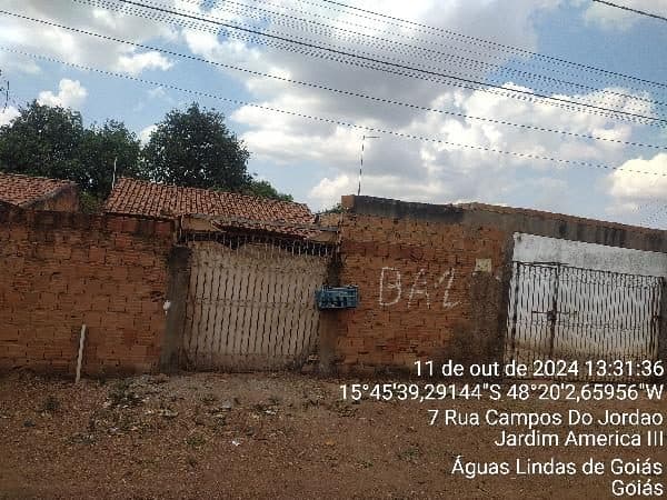 RUA CAMPOS DO JORDAO, N. SN, LT 07 QD 10, AGUAS LINDAS DE GOIAS