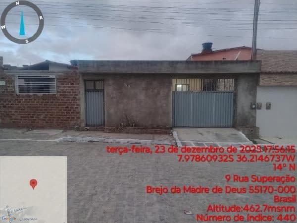 RUA PROJETADA, N. 111, QDC LT9, BREJO DA MADRE DE DEUS