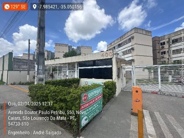 AVENIDA DOUTOR PAULO PETRIBU, N. 400, Apto 203, BL 01 BOSQUE D GLEBA 03, SAO LOURENCO DA MATA